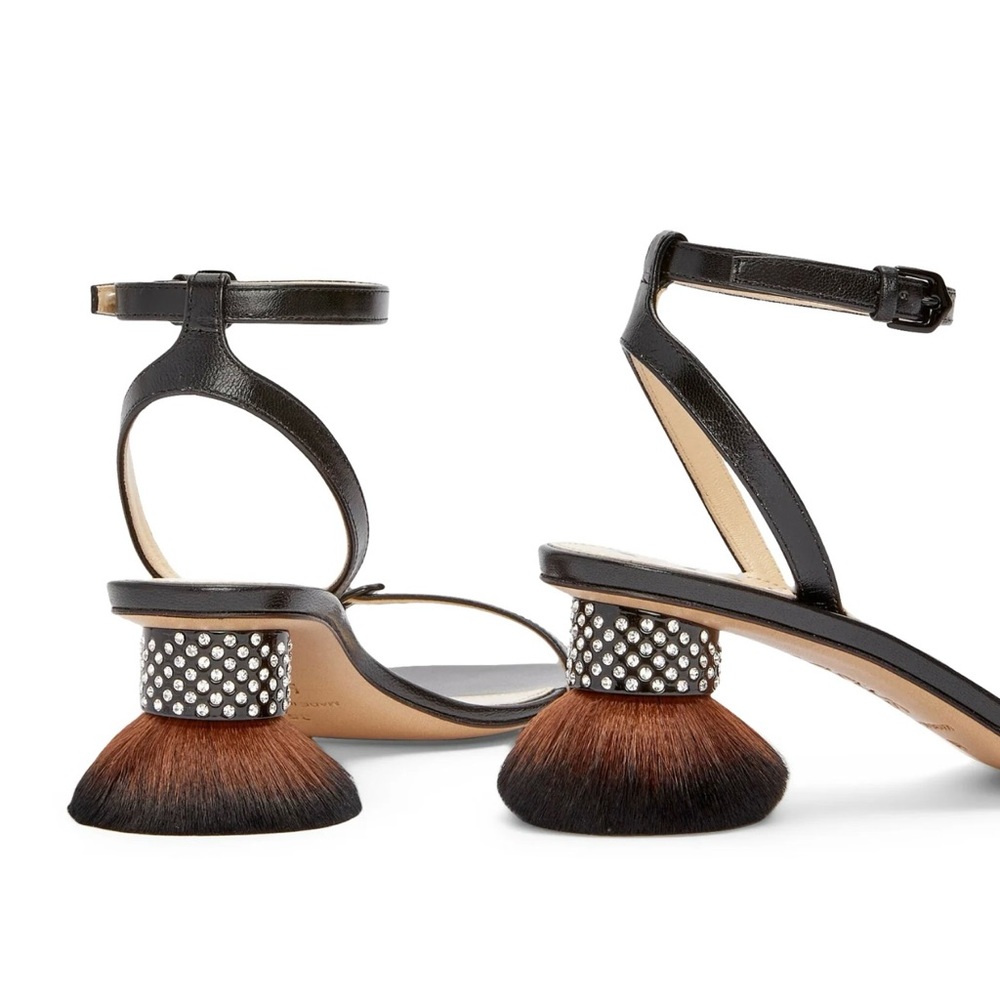 Loewe Petal brush heel sandals $1700 Sz40 NIB - Picture 2 of 12